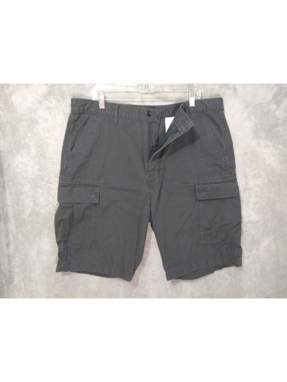 Levis Shorts Mens 38 Gray Cargo Military Utility Ripstop Street Wear Grunge